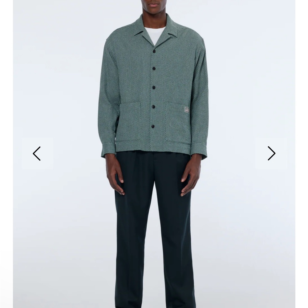 NWT Scotch & Soda Relaxed Fit Structured Shirt - Picture 2 of 5